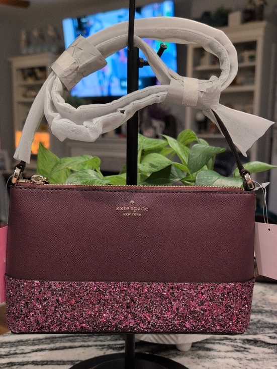 kate spade Handbags - Kate Spade Flash Glitter Cherrywood Crossbody NWT